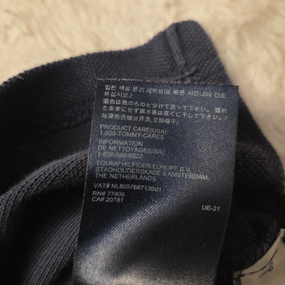 Tommy Hilfiger Men's Navy Polo Shirt - Picture 6 of 6